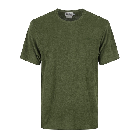 Saint Barth t-shirt uomo gary in spugna verde
