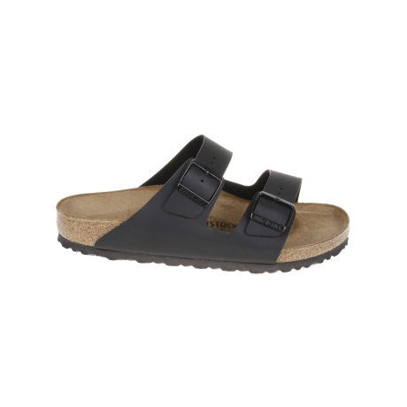 Birkenstock sandalo uomo arizona in doppia fibbia in pelle nero