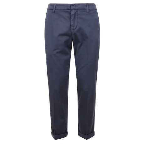 Dondup pantaloni uomo gaubert in cotone blu
