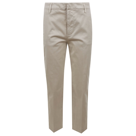 Dondup pantaloni donna nima in cotone latte