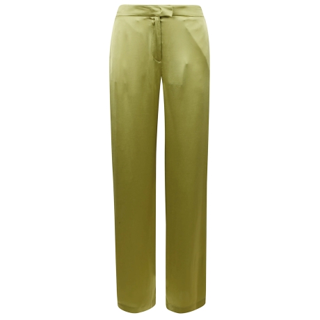 Maliparmi pantalone donna in cadit lucido verde