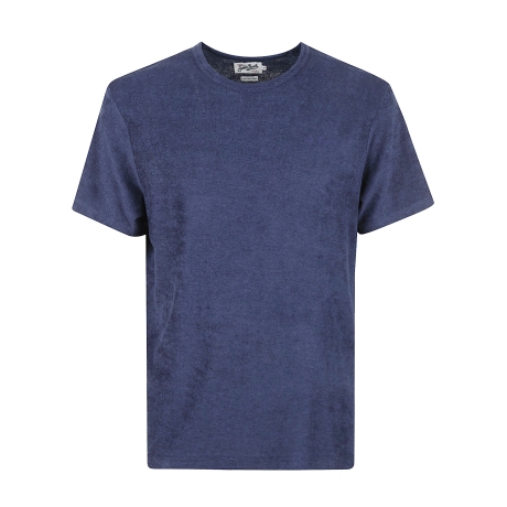 Saint Barth t-shirt uomo gary in spugna blu