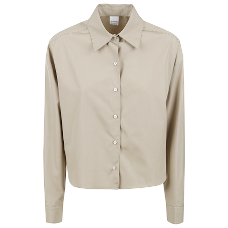 Aspesi camicia donna in popeline di cotone beige