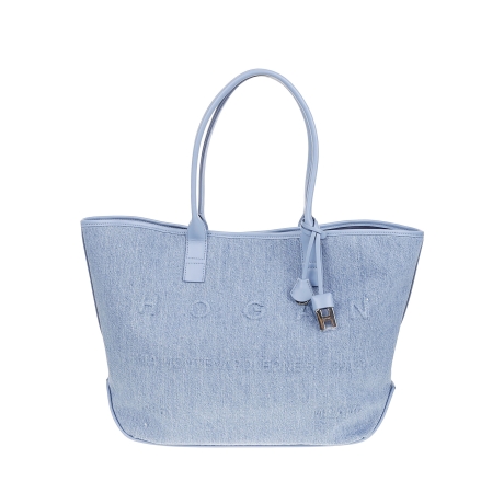 Hogan borsa donna shopping media in denim