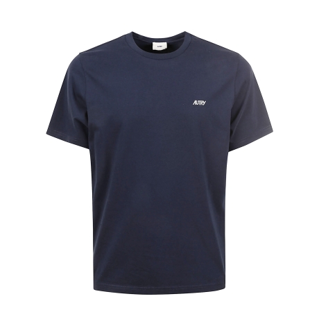 Autry t-shirt uomo girocollo in cotone blu