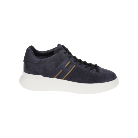 Hogan scarpe uomo h580 in pelle scamosciata blu