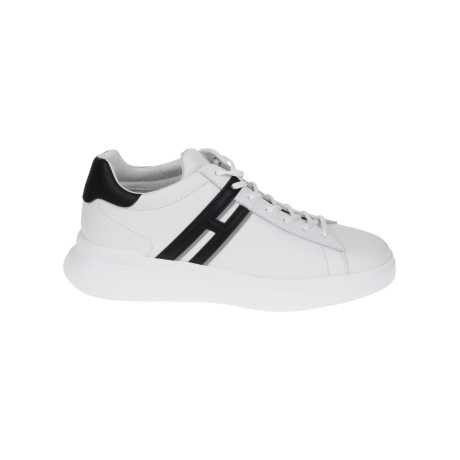 Hogan scarpe uomo h580 in pelle bianca e nero
