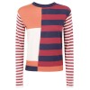 A3375 Bordeau/arancio/blu