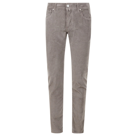 Jacob Cohen pantalone uomo in velluto tortora